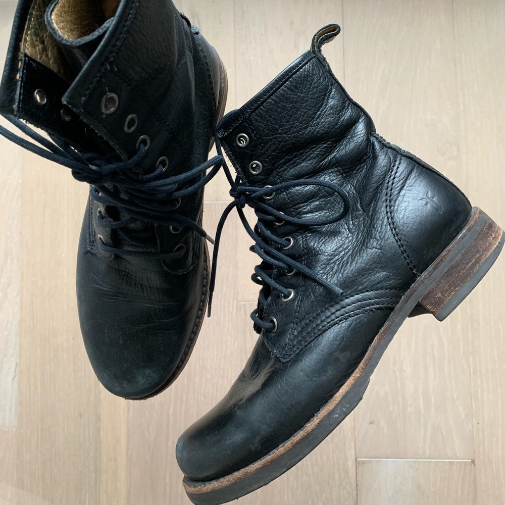 Frye women’s combat boot.